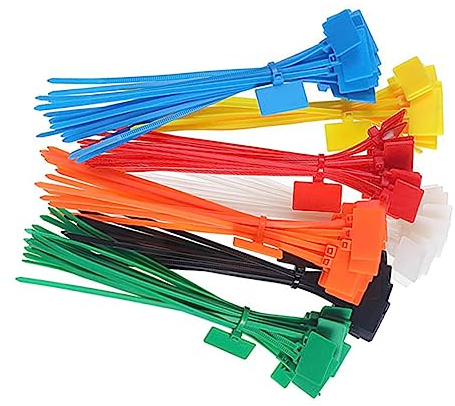 Mikikit 250 Stück Kabelbinder Aus Nylon Farbig Sortiert 4 X 150 Mm Draht-organizer-gurte für Elektronik