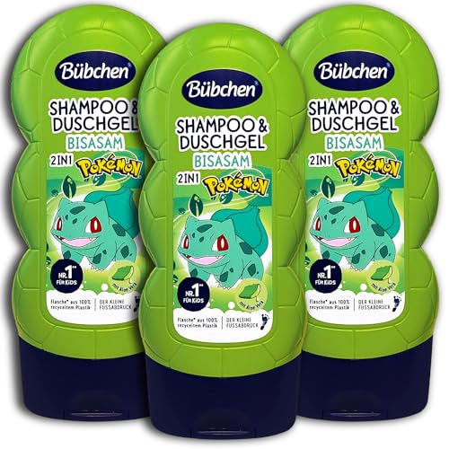 3 er Pack Bübchen Pokémon Shampoo & Duschgel Bisasam 3 x 230 ml
