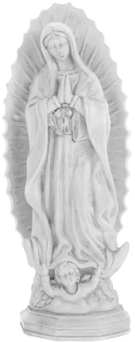 PRETYZOOM Jungfrau Maria Statue Aus Harz Katholische Figur Religiöses Dekor Für Haus Büro Und Kirche Kompakte Dekofigur Jungfrau Maria Für Regal Kamin Oder Schreibtisch 7.48 X 2.95 X 2.44 in