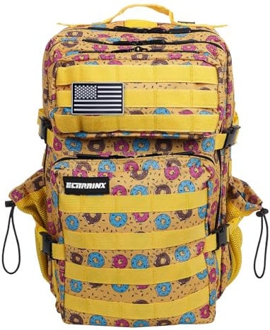 ELITRAINX Elitex Training Rucksack, 45 l, wasserabweisend, für Patch-Bereich, Flugzeugkabine, Fitnessstudio, Computerfach, Oxford 1000D