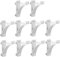 Gatuida Schrankhaken 10st Schaltflächen Unterstützen Haken Aus Edelstahl Schrank Regal Gefrierfach-clips Gefrierregal-clips Regalhalterung Miniregale Rostfrei Aluminium Klammern
