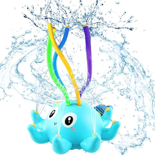 Waldspring Wasserspielzeug Kinder Outdoor Sprinkler, Wasserspiel Garten Kinder, Wasserspielzeug Kinder Outdoor Spielzeug Krake, Sommerspielzeug für Jungen und Mädchen