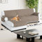 H.Versailtex 100% wasserdichte Couchbezüge für Sektionalsofa, 2-teilig, rutschfest, Ecksofabezug, Sektionalcouchbezug, L-förmig, für Hunde (linke Chaiselongue + 3-Sitzer-Sofabezug, Taupe)
