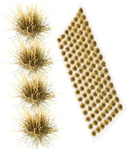 VINTORKY Miniature Grass for Diorama Scenery, 1 Box 120 Realistic Static Grass Clusters, Suitable for Model Railways and 1/64 Scale Terrain Kits