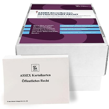 ASSEX Karteikarten Öffentliches Recht - Hessen: Im Frage- und Antwortsystem aufgebaut (Assessor Karteikarten Öffentliches Recht)