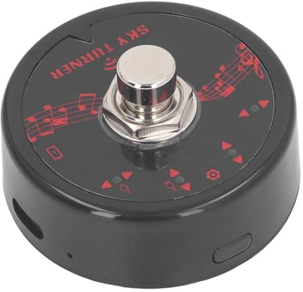 Dpofirs Bluetooth-Page-Turner-Pedal mit 40-Stunden-, 4 Nutzungsmodi, Einfache Bedienung für Elektronische NotenMaterialFarbeMenge