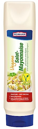Homann Cremige Vegane Salat-Mayonnaise, Kartoffelsalat, Pommes, Hamburger, Dippen uvm. Frei von Allergenen
