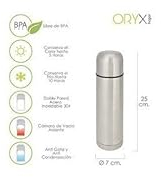 ORYX Termo Liquidos, Capacidad 500 ML. Libre BPA, Acero Inoxidable, Antigoteo