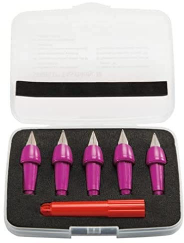 Schreibsystem für ergonomischen Schulfüller mit Standard-Feder M - STABILO EASYbirdy in neonpink – 5er Pack