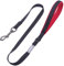 VIVAGLORY Dailyx Hundeleine, Welpenleine Hausleine Joggingleine Für Hunde, Hundeleine mit Schlaufe Und Gepolstertem Griff, Reflektierend & Gepolstert, 90 x 1.4cm, Schwarz