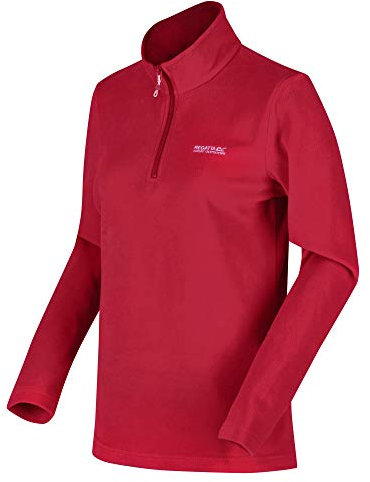 Regatta Sweethart Lightweight Half Zip Active Hiking Symmetry, Pile Donna, Dark Cerise, 8