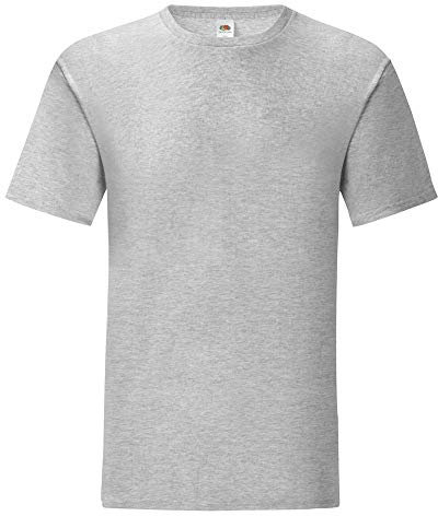 Fruit of the Loom iconic T-shirt, sizes S - 5XL, Dark grey mottled, XL