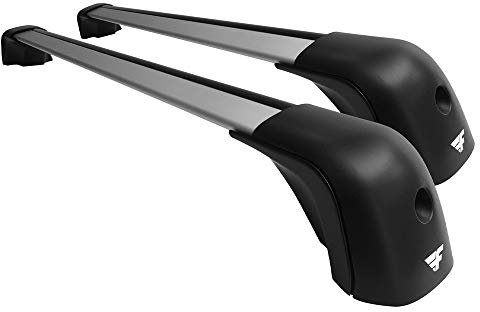 Farad aerodynamische und super leise Compact Dachträger aus Alluminium in grau für BMW 5- G30 2017-2023 ohne Dachreling