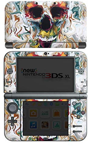 DeinDesign Skin kompatibel mit Nintendo New 3DS XL Folie Sticker Schädel Totenkopf Art