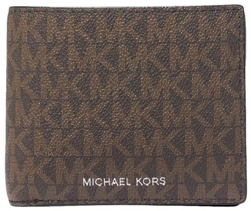 Michael Kors Greyson Billfold mit Münzfach, Braun, One Size