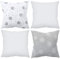 Amilian 4er Set Dekokissen 50x50 Dekokissen mit Füllung und Bezug Kissen mit Bezug Dekoratives Kissen Balkon Dekoration Couch Kissen Sofa Kissen Wohnzimmer Kissen Deko 20x20 inch