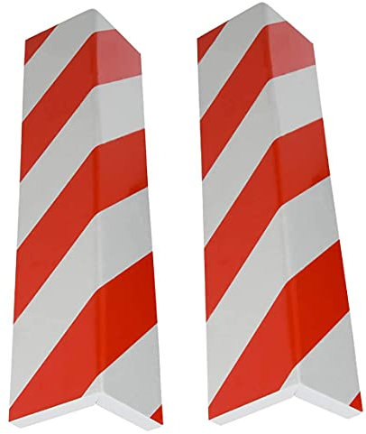 Jieddey 2 PCS Car Parking Protector Foam Garage Wall Protector, Anti-scratch Corners, Car Doors Protection, Red White Reflective Strips, EVA Foam, Universal Fit for Door, Wall