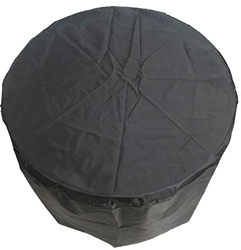 QIAOH Abdeckhaube Gartenmöbel Rund 128x71cm, Schutzhülle Gartenmöbel Winterfest, Möbelabdeckung Für Runde Garten-Essgruppe Gartenmöbel Abdeckung Waterproof Dustproof
