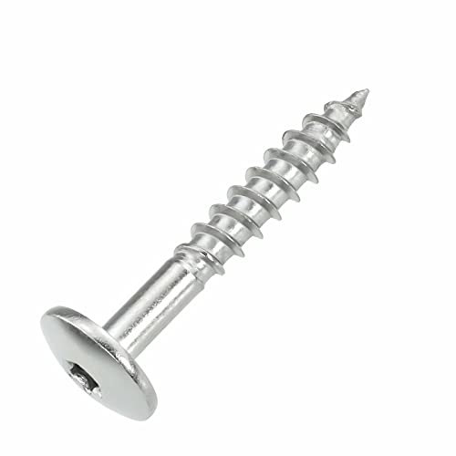 SCREW REBEL Fassadenschrauben 4,8x32 TX20 - naturblank - 100 Stück Edelstahl A2 Trespo