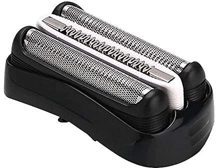 Bouge Ersatzteil 21B schwarz für Braun Rasierer Serie 3, Rasierkopf 21B, kompatibel mit Braun Rasierer Serie 3 300S / 301S Shaver Face Herren Clean