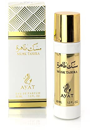 AYAT PERFUMES - Musk Tahira Eau de Parfum 30ml - Unisex Oriental Fragrance with Peach, Rose, Cinnamon, Cedarwood & Musk - Dubai Perfume for Men and Women, Luxury Miniature Gift Set