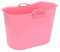 FlinQ - Mobile Badewanne Erwachsene mit Badeaccessoires - Komfortable Sitzbadewanne Erwachsene zur Tiefenentspannung - Auch als Eistonne geeignet - Eisbaden Tonne - Rosa - 185 Liter