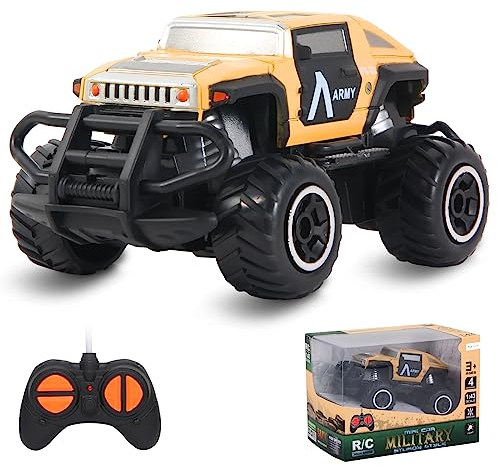 Pup Go Ferngesteuertes Auto Offroad mit Licht für Kinder 3-9 Jahr, Robust Mini RC Auto Schnell Indoor Outdoor, Spielzeug Kleinkind Weihnachten Geburtstagsgeschenk für Junge Mädchen, Gelb