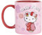 Konix Hello Kitty Thermoreaktiver Becher - 320 ml - Motiv Kimono - Rot