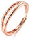 Adramata Anelli Donna Argento 925 Anello Placcato Oro 18K Twist Anello di Promessa Regolabili Anello Fidanzamento Fedi Nuziali Anelli Mignolo Oro Rosa Anelli per Pollice Argento Anelli Donna Oro