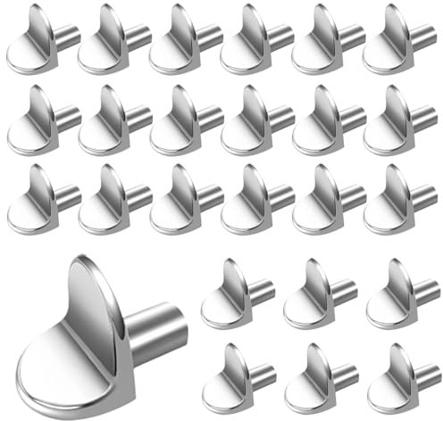 MEXRUMI 24 Stück Regalbodenträger 5Mm Bodenträger Für Einlegeböden Metall Einlegeboden Halter Bodenträger L Form Regalstifte Träger Für Möbel Schränke Küchenschrank