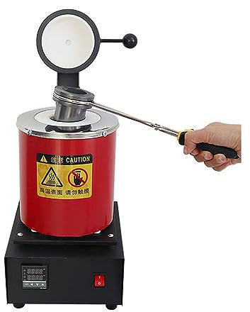 Machine électrique de four de fonte 1600W 3KG creuset de Graphite for l'outil de fonte de bijoux de fonte d'aluminium de cuivre d'argent d'or largement utilisé dans les laboratoires et les éco(Rot)