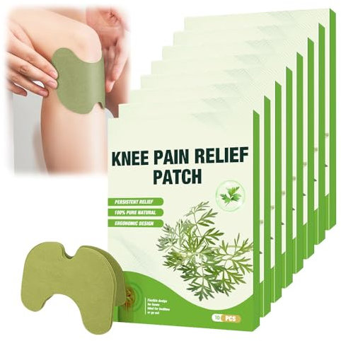 FENGQ Pain Relief Patch, 80 Stück Schmerzlinderungspflaster, Pflaster zur Linderung von Knieschmerzen Wermut-Kniepflaster, Schmerzlinderung, Wärmepflaster für Knie, Rücken, Nacken und Muskelkater