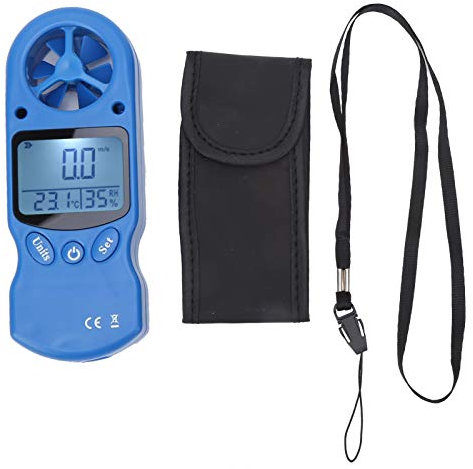 Anemometro digitale portatile Misuratore di velocità del Tester per misuratore di temperatura per operazioni marine aeronautiche