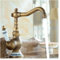 JQQJZLC Antike gebürstete Becken Wasserhahn Badewaschbecken Beckenmischer Wasserhahn Messing und Porzellan Wasserhahn 360 Spin 9066AP (Farbe: G Bronze gebürstet)