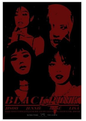 LITGY Kpop Blackpink Poster auf Leinwand, ungerahmt, 30 x 45 cm