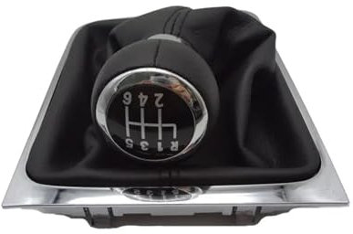 Schaltknauf Schalthebel Für VW Für Passat B6 CC 3C R36 Für TDI 2005 2006 2007 2008 2009 2010 2011 2012 2013 5 Gang 6 Gang Schaltknauf Mit Chromrahmen Auto Schaltknauf(6speed)