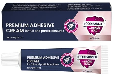Prothesenkleber Zahnprothesen-Haftmittel, Haftcreme für Zahnprothesen, Thermoplastischer Zahnprothesenkleber mit starkem Halt, Thermoplastic Denture Adhesive zur Prothesenanpassung, Einfach Anzuwenden