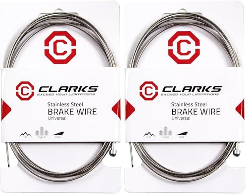Clarks Cycle Systems Stainless Steel Road Brake Inner Cable, Silver, 2000mm