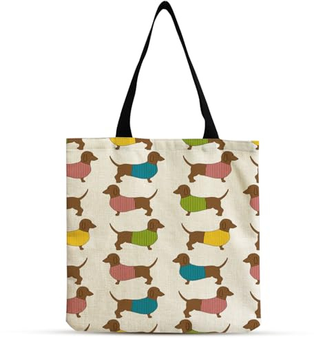 Fzyisw Katzen Jutebeutel, Tasche mit Katzenmotiv als Geschenk für Frauen | Wiederverwendbare Einkaufstasche mit Katzenmotiv, ideal als Katzen Geschenk für Katzenliebhaberinnen und Alltag