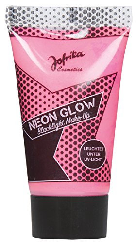 NET TOYS Maquillage Flashy Luminescent - Rose | Make up Glow in The Dark | Maquillage néon | Makeup années 80