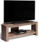 AVF Wood Corner TV Stand - Calibre Rustic Sawn Oak Effect TV Floorstand Unit - 115cm Wide - Open Shelving - Cable Management - Easy Assembly CA115SO