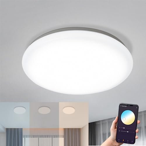 B·LED BARCELONA LED - Plafón LED SMART - CCT conexión WIFI de superficie 24W - IP20