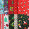 aufodara 10er Baumwollstoff Weihnachten Stoffpakete Patchwork Stoffe Baumwolle, 50x80cm 40x50cm 25x 25cm Stoffe zum Nähen, Patchwork Stoffpaket zum Quilten DIY Basteln Handwerken (50 x 40 cm, U-01)
