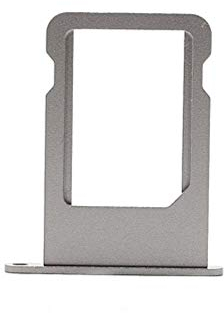 jbTec SIM-Tray/SD-Card kompatibel mit Apple iPhone 5 / 5s / SE - Kartenhalter Single Slot Schlitten, Farbe:Grau