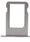 jbTec SIM-Tray/SD-Card kompatibel mit Apple iPhone 5 / 5s / SE - Kartenhalter Single Slot Schlitten, Farbe:Grau