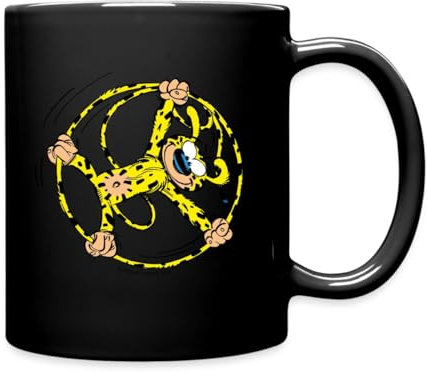 Spreadshirt Marsupilami Rad Tasse Einfarbig, One size, Schwarz