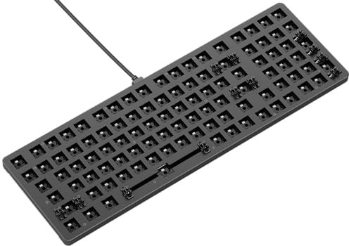 Glorious Gaming GMMK 2 Full Size (96%) Barebones (Frame Only) – Mechanisches Gaming-Tastaturgrundgerüst, Fullsize (96%), Aluminium, individuell anpassbar, RGB, Amerikanisch/ANSI Layout - Schwarz