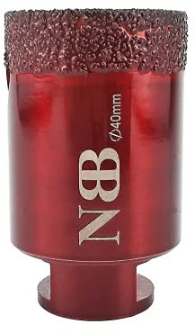 NBB forets diamant brasé sous vide avec M14, pour le forage à sec ou humide de manière professionnelle sur porcelaine dure, céramique, carrelage, granit, marbre, pour meuleuse d'angle(1,40mm)