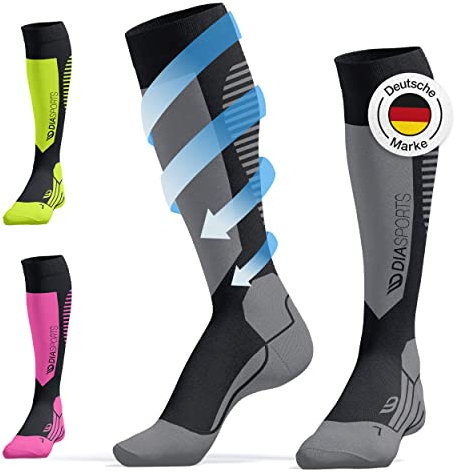 Diasports Skisocken für Herren und Damen | Ideal für Kalte Temperaturen | Mit Zusätzlicher Kompression | Snowboardsocken, Kinder-Skisocken, Ski Socks [1 Paar]