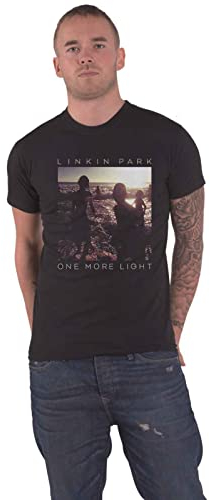 Linkin Park T Shirt One More Light Band Logo Nue offiziell Unisex Schwarz M